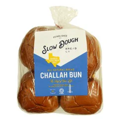 Slow Dough Challah Hamburger Buns