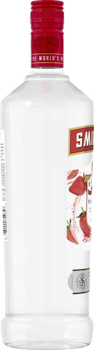 slide 4 of 4, Smirnoff Strawberry Vodka, 1 l