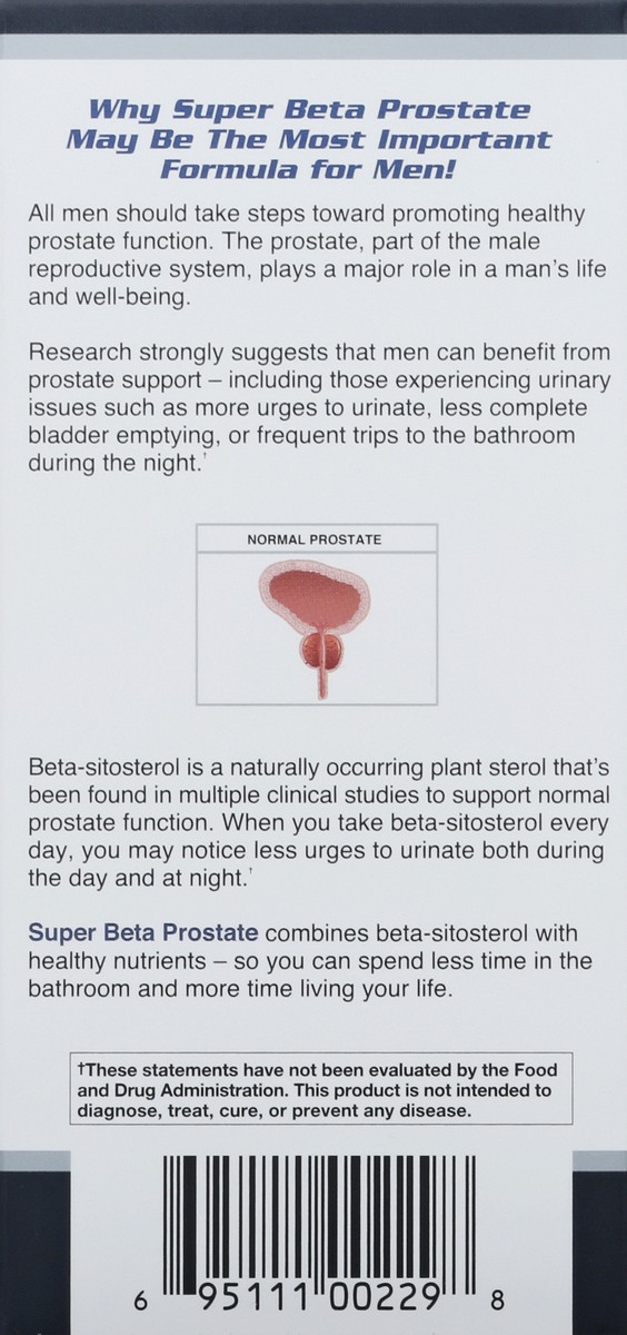 slide 10 of 13, Super Beta Prostate Caplets Prostate Support 60 ea, 60 ct
