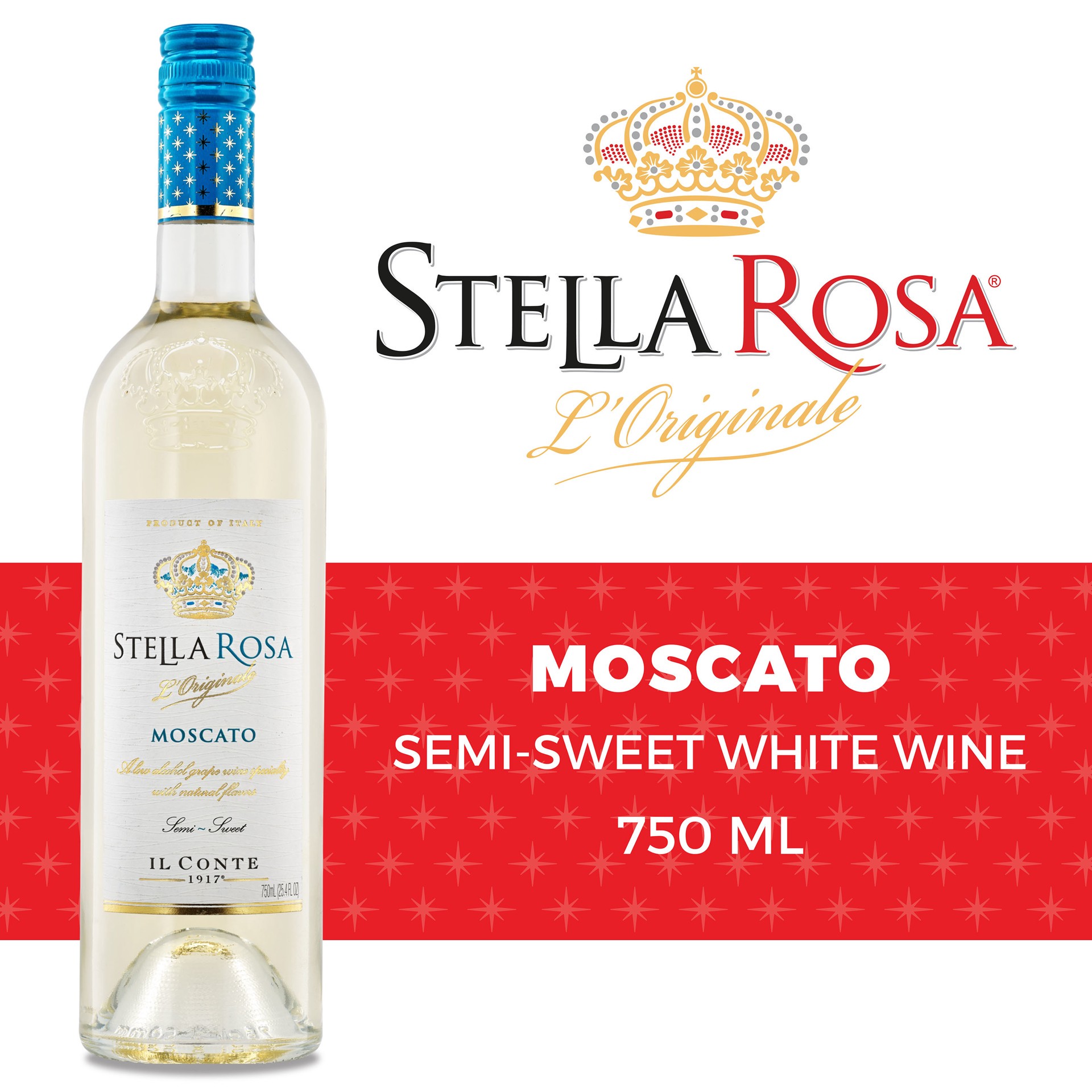 slide 1 of 7, Stella Rosa Moscato Semi-Sweet White Wine 750 ml, 750 ml