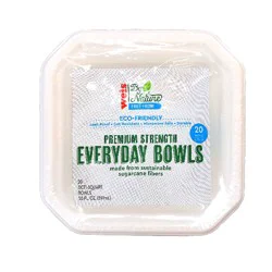 Weis by Nature Octi-Square Fiber Bowls 20oz Bowls