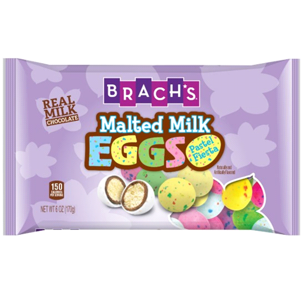 slide 1 of 1, Brach's Pastel Malt Eggs, 7.5 oz