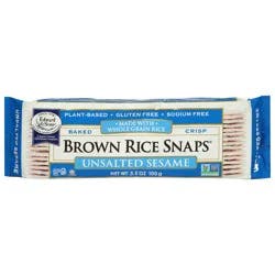 Edward & Sons Unsalted Sesame Brown Rice Snaps