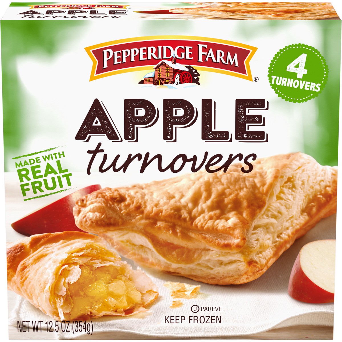 slide 1 of 9, Pepperidge Farm Apple Turnovers, 4-Count 12.5 Oz Box, 12.5 oz