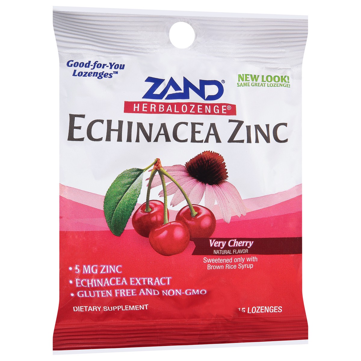 slide 3 of 12, ZAND Herbalozenge Echinacea Zinc Very Cherry Lozenges 15 ea Bag, 15 ct