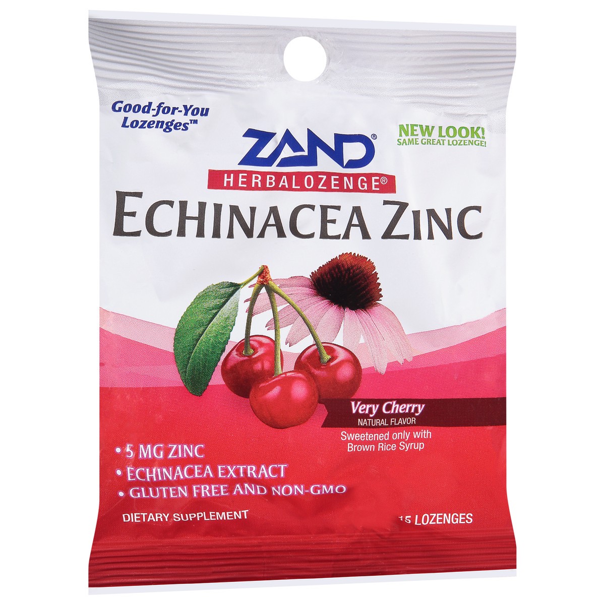 slide 5 of 12, ZAND Herbalozenge Echinacea Zinc Very Cherry Lozenges 15 ea Bag, 15 ct