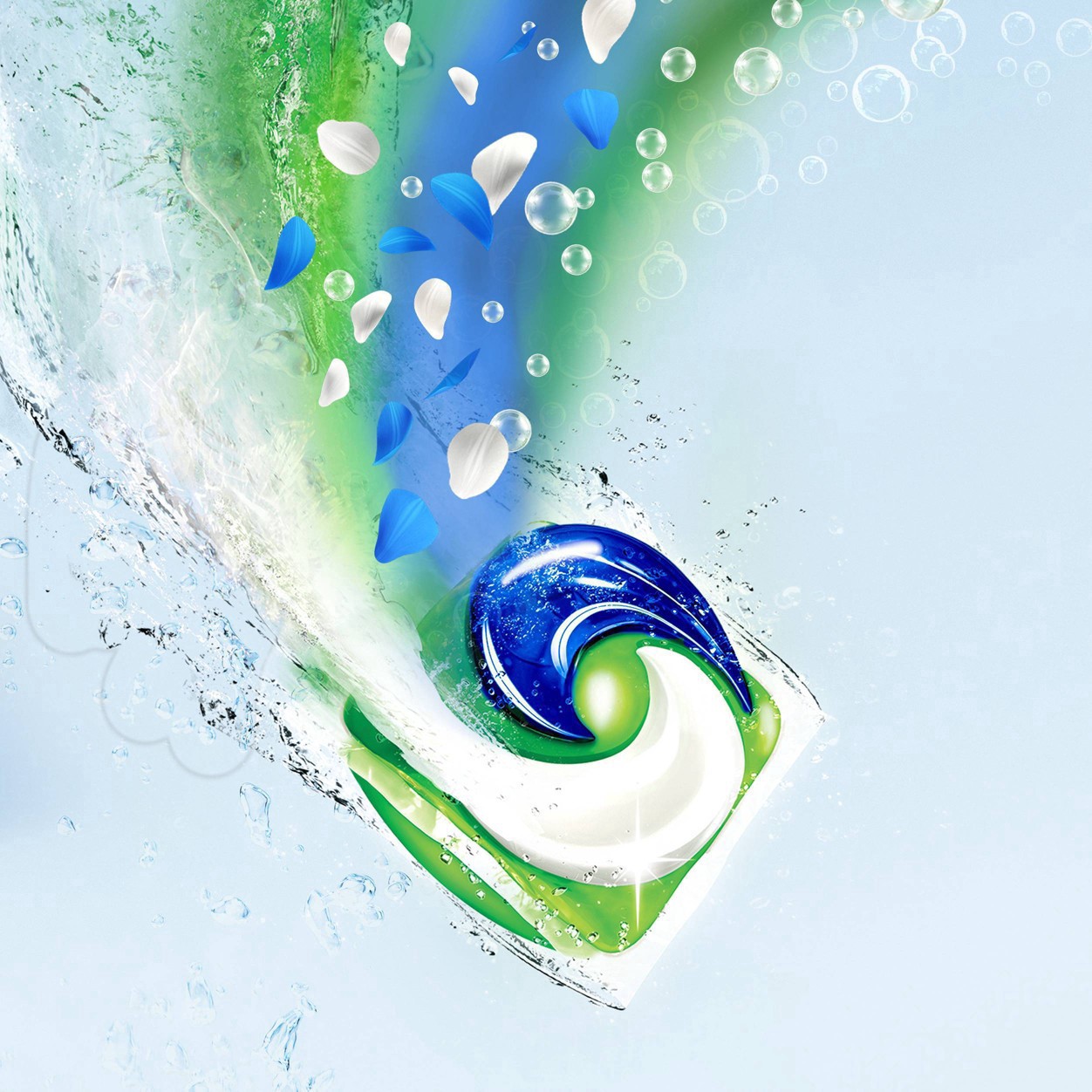 slide 9 of 19, Gain flings Ultra Oxi Laundry Detergent Pacs, 76 Count, Waterfall Delight Scent, 3-in-1, HE Compatible, 76 ct