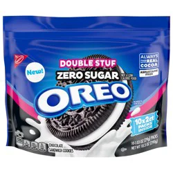 Oreo Zero Sugar Golden Double Stuf Cookies, 10.3 oz
