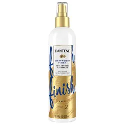 Pantene Hairspray, Non Aerosol, Lightweight Finish, Level 2 Hold, Anti Frizz, Smooths, Hair Shine Spray, with Vitamin B5, Pro-V, 8.5 oz