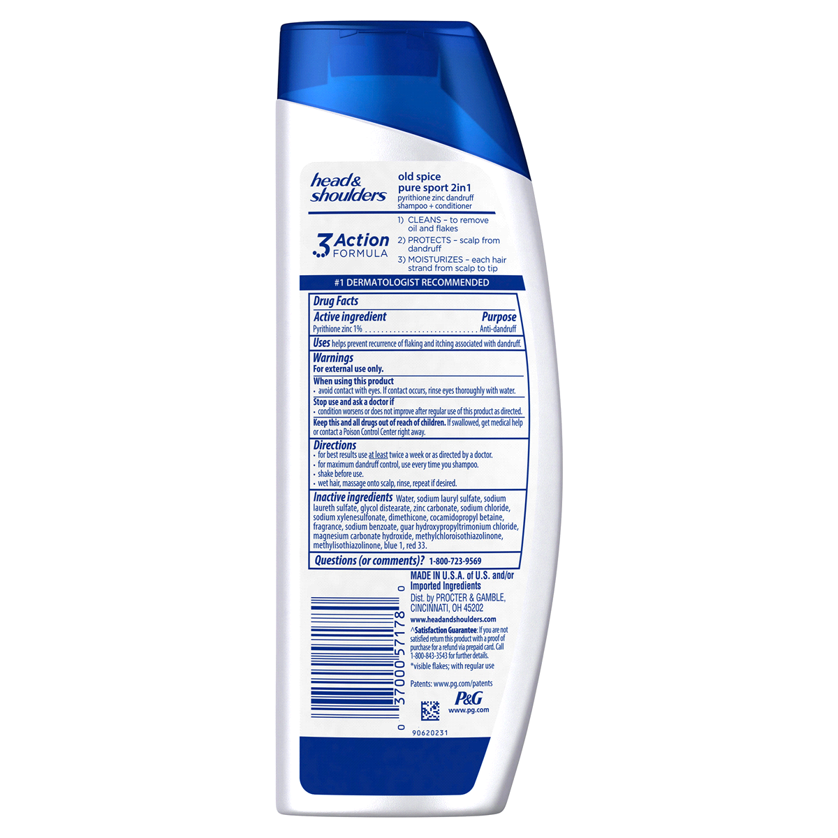 slide 3 of 4, Head & Shoulders Old Spice For Men 2-in-1 Dandruff Shampoo And Conditioner, 13.5 fl oz