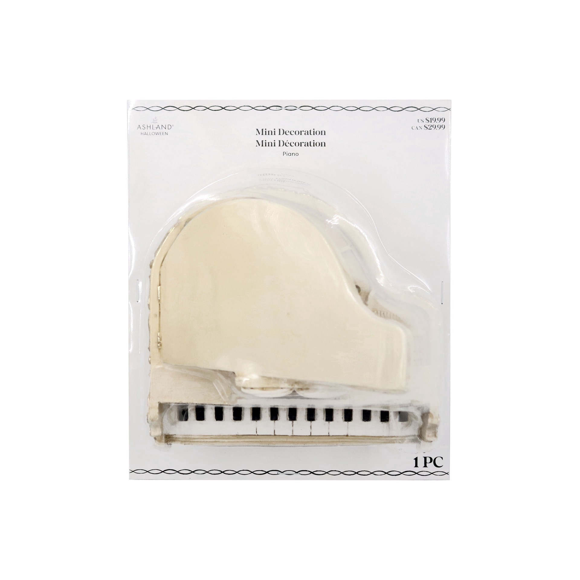 slide 3 of 4, Mini Ivory Piano Decoration By Ashland, 7 in x 7 in x 6 in