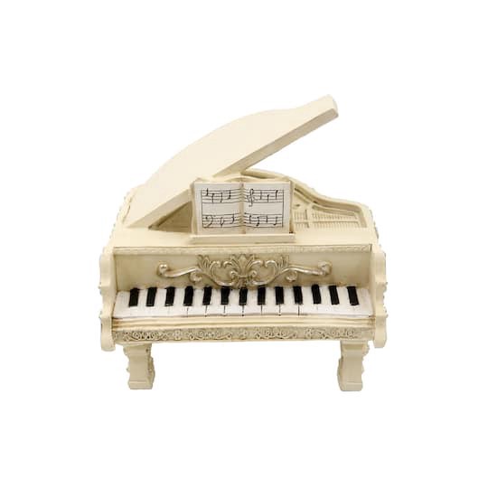 slide 1 of 4, Mini Ivory Piano Decoration By Ashland, 7 in x 7 in x 6 in