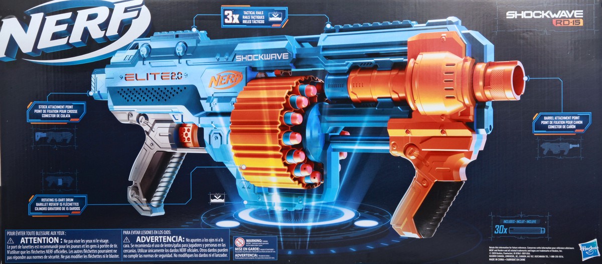 slide 5 of 9, Nerf Elite 2.0 Shockwave RD-15 Toy 1 ea, 1 ct