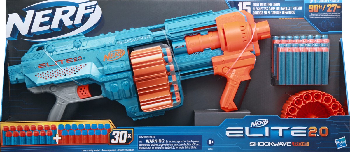 slide 6 of 9, Nerf Elite 2.0 Shockwave RD-15 Toy 1 ea, 1 ct