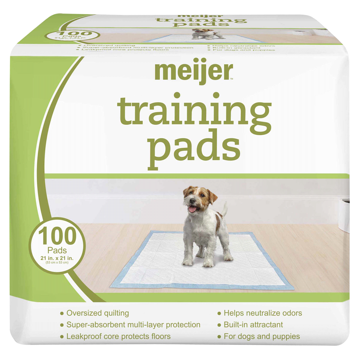 slide 1 of 4, Meijer Pet Training Pads, 21 Inch, 100 Count, 100 ct