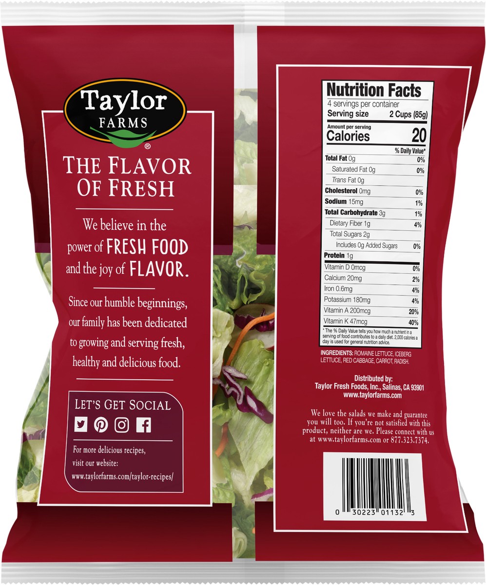 slide 2 of 3, Taylor Farms American Salad Blend 12oz, 1 ct