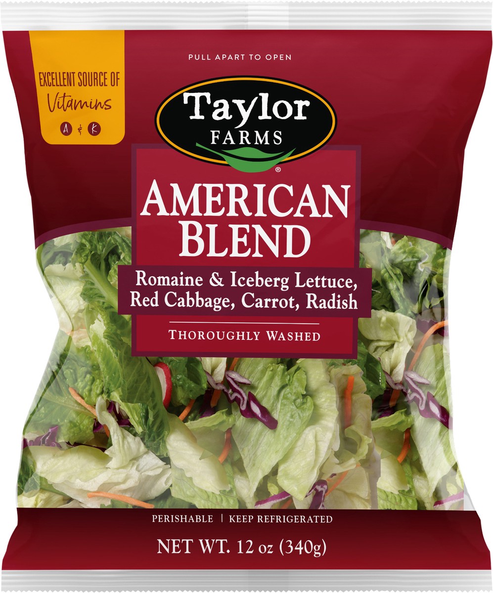 slide 3 of 3, Taylor Farms American Salad Blend 12oz, 1 ct