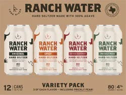 Ranch Water Variety Pack Hard Seltzer 12 - 12 fl oz Cans