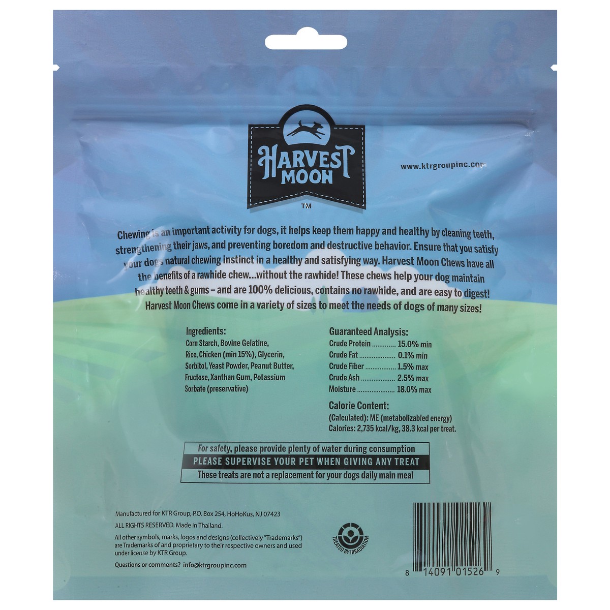 slide 14 of 15, Harvest Moon Puffed Hide Free Peanut Butter Strips 8 Pack 8 ea, 8 ct