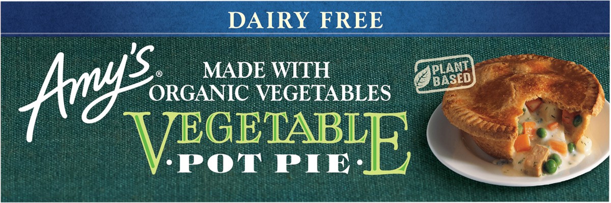 slide 6 of 8, Amy's Non Dairy Veg Frozen Pot Pie, 7.5 oz