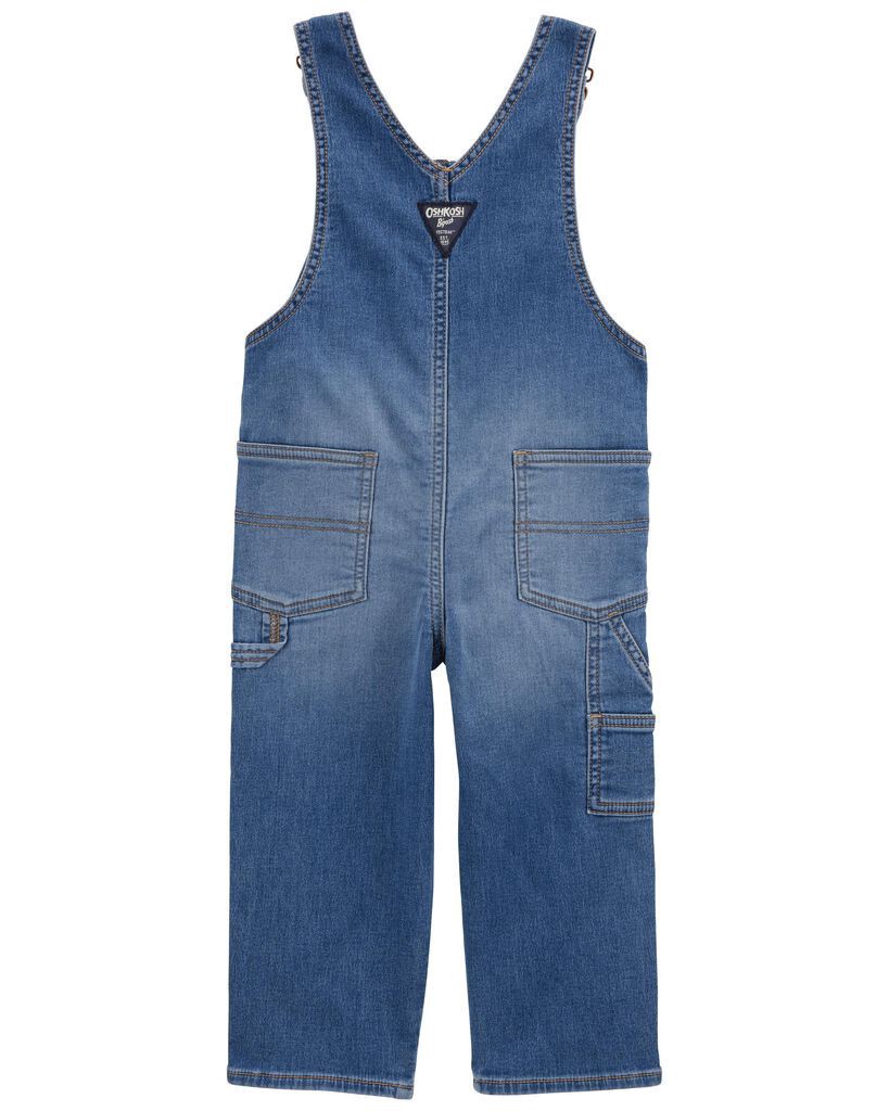 slide 2 of 3, Oshkosh Toddler Stretch Denim Overalls Medium Wash 5T, 1 ct