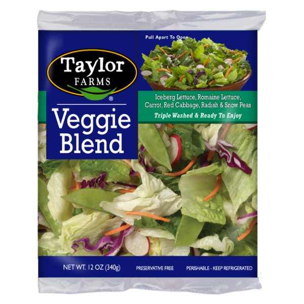 slide 1 of 1, Taylor Farms Veggie Salad, 12 oz