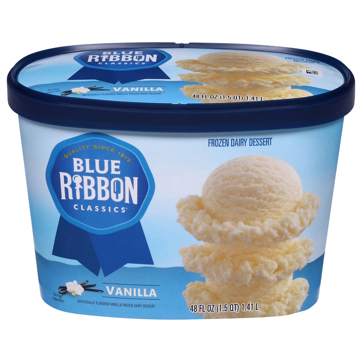 slide 1 of 7, Blue Ribbon Classics Vanilla Frozen Dessert, 48 fl oz, 48 oz