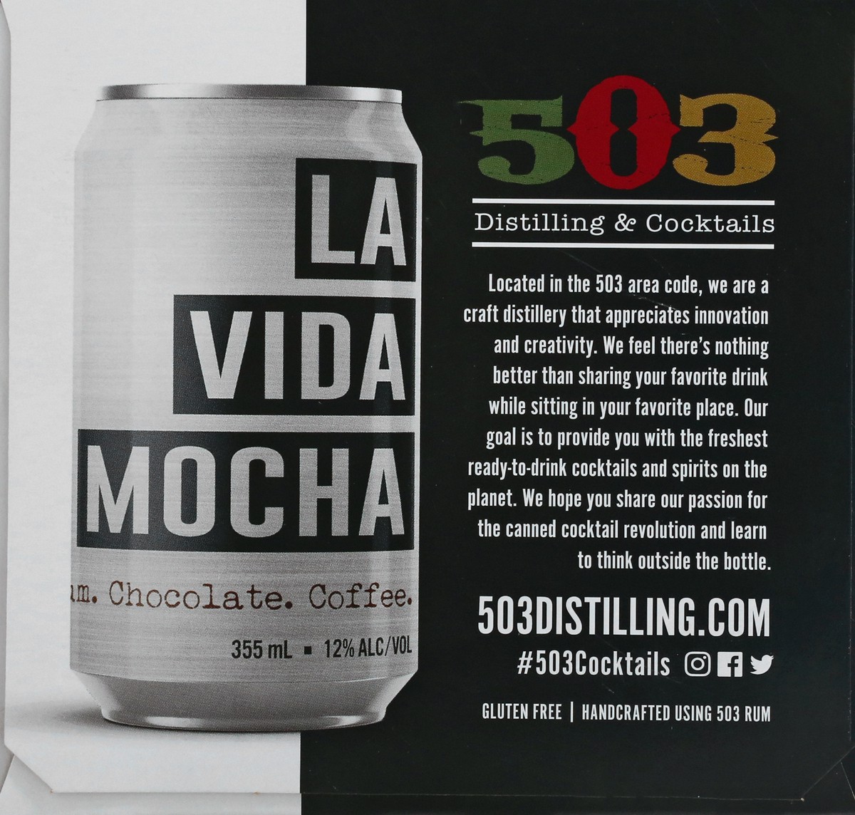 slide 6 of 11, 503 Distilling La Vida Mocha Cocktails 4 ea, 4 ct