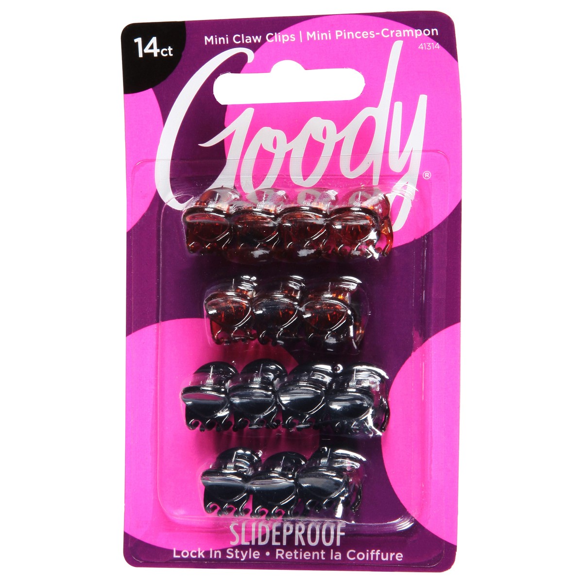 slide 3 of 9, Goody Womens Classic Micro Mini Claw Clips 14 ea, 14 ct