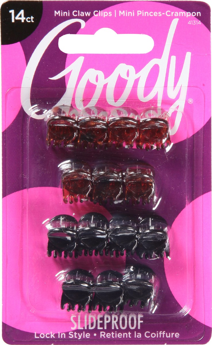 slide 7 of 9, Goody Womens Classic Micro Mini Claw Clips 14 ea, 14 ct