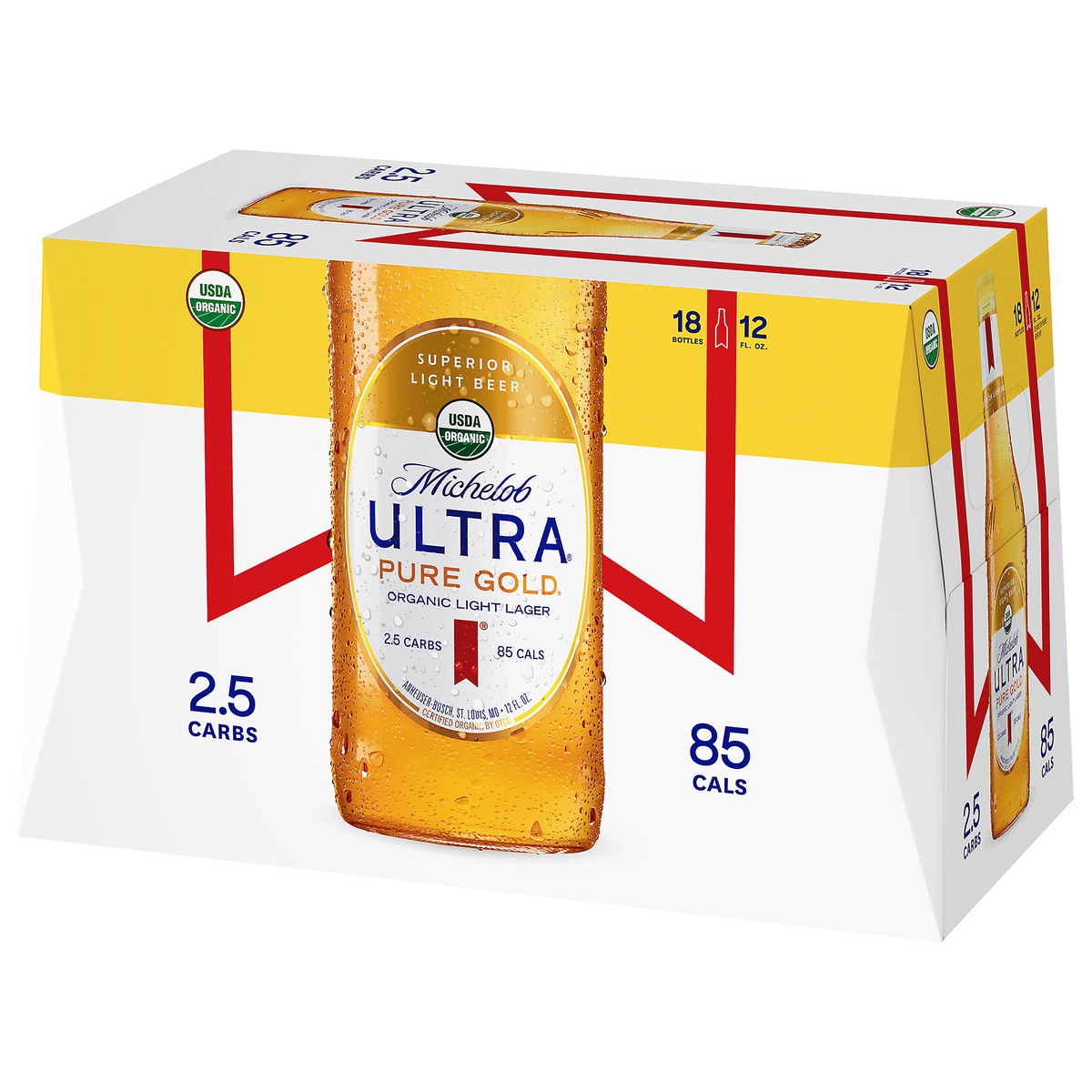 slide 3 of 10, Michelob Ultra Pure Gold Organic Light Lager, 12 oz