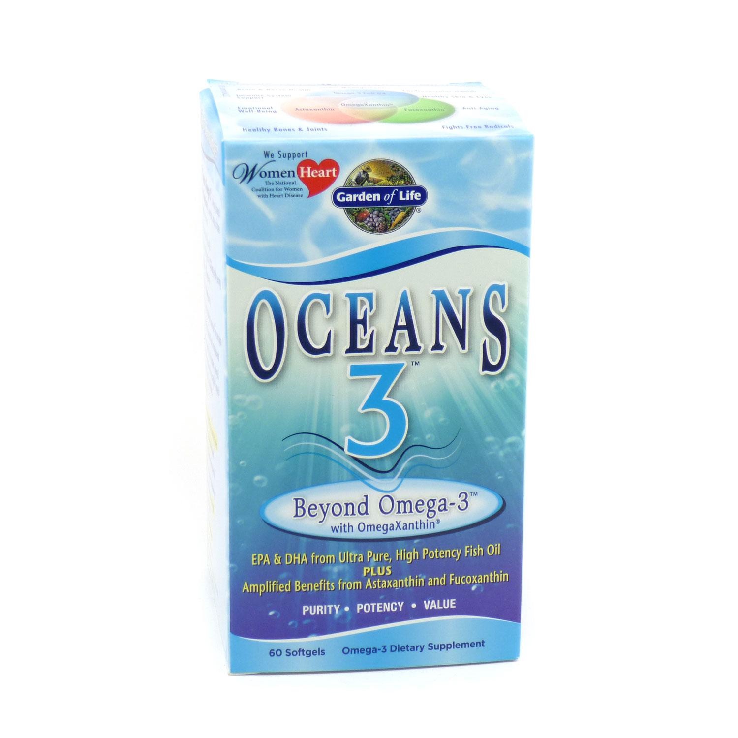 slide 1 of 1, Garden Of Life Oceans Beyond Omega-3, 60 ct