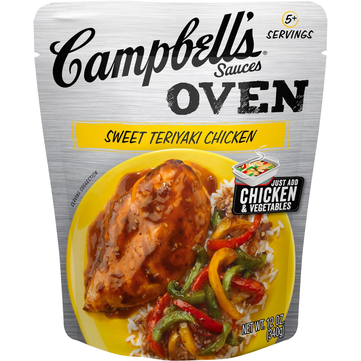 slide 1 of 11, Campbell's Sweet Teriyaki Chicken Sauce, 12 oz