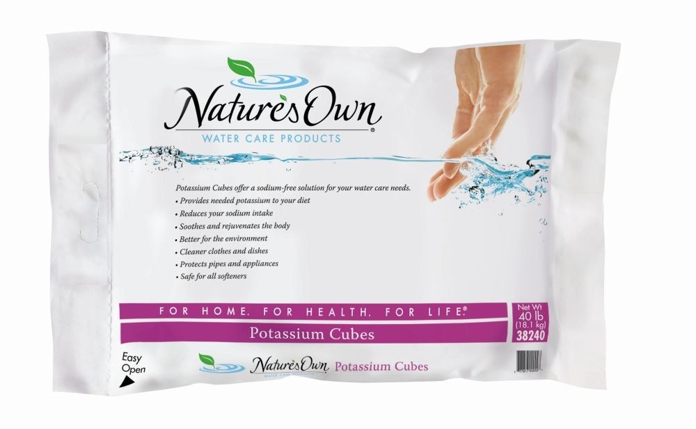 slide 1 of 1, Nature's Own Water Softener Potassium Cubes, 40 lb