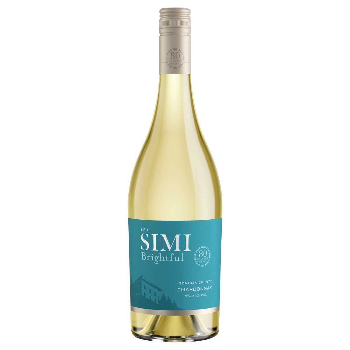slide 5 of 5, SIMI Brightful Sonoma County Chardonnay White Wine, 750 mL Bottle, 750 ml