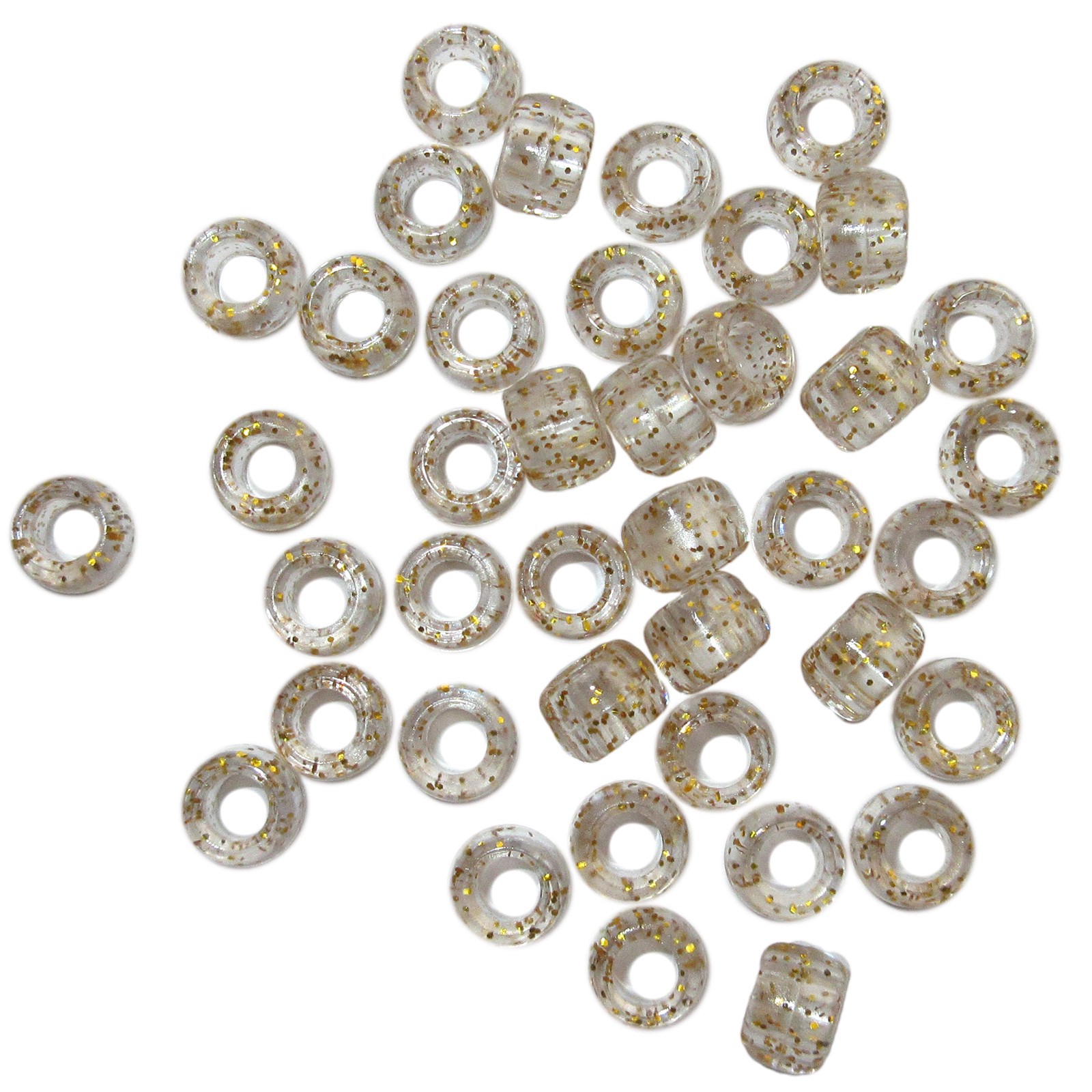 slide 4 of 5, 9mm Glitter Pony Beads By Creatology, 9 mm