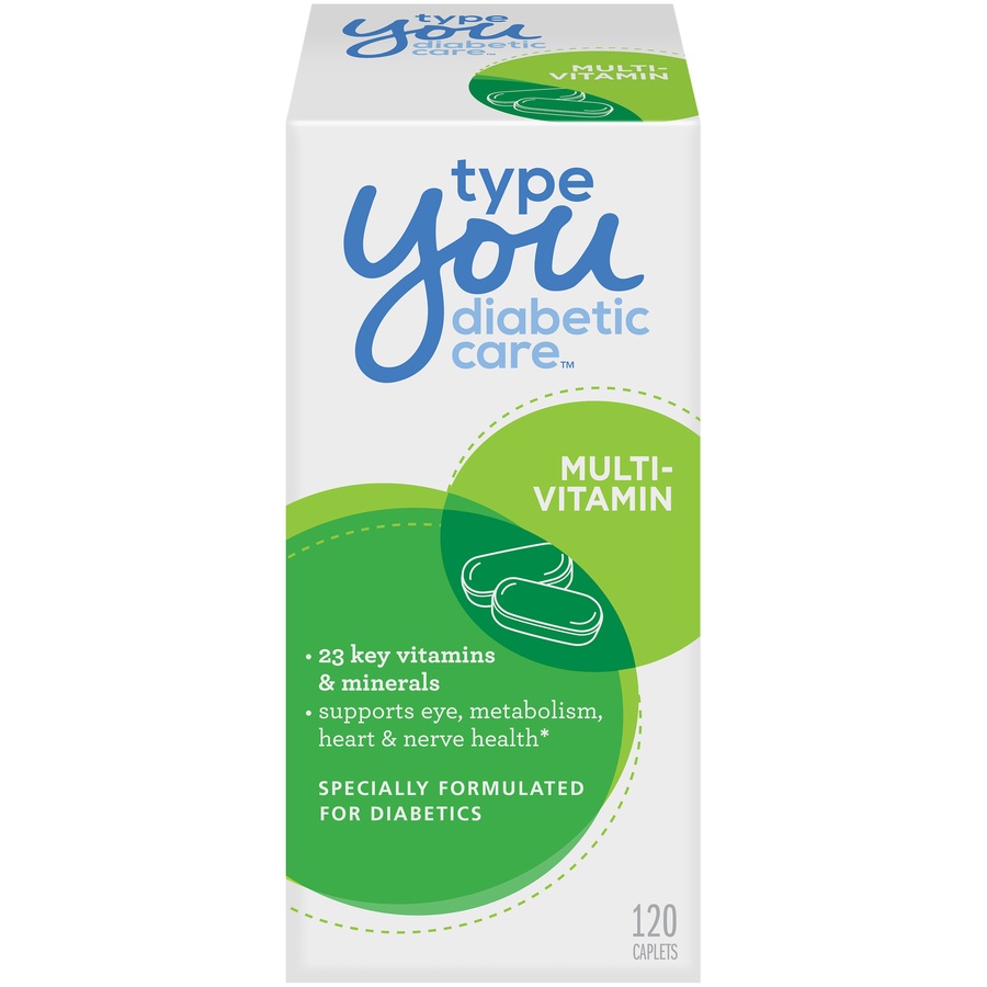 slide 1 of 1, Type You Diabetic Care Multivitamin, 120 ct