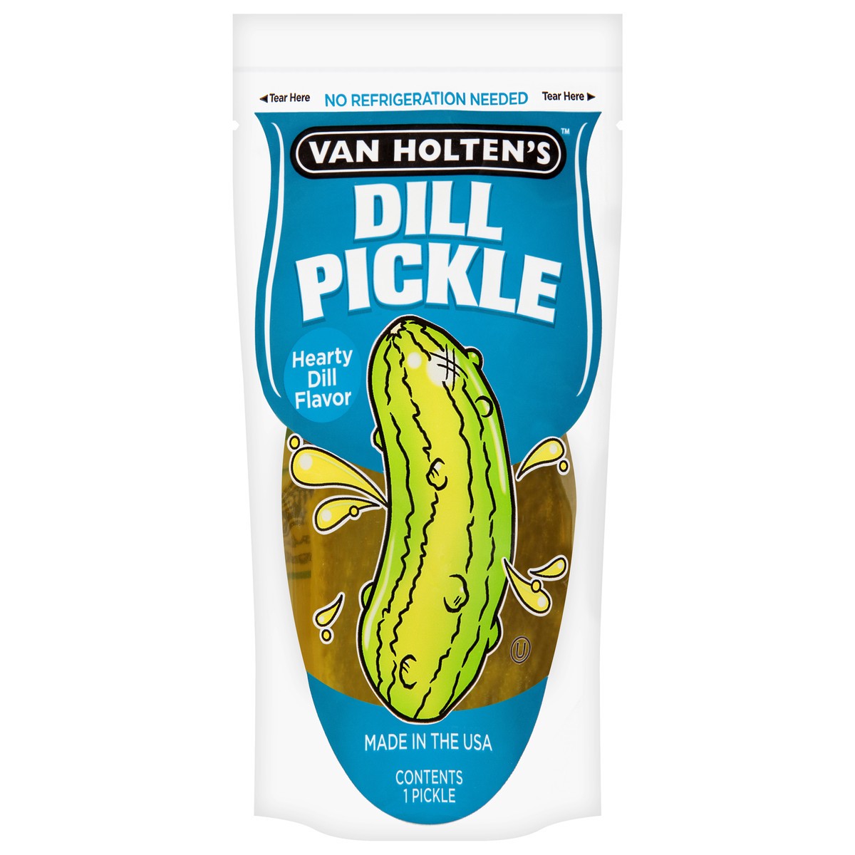 slide 13 of 13, Van Holten's Dill Hearty Dill Flavor Pickle 1 ea, 0.625 oz