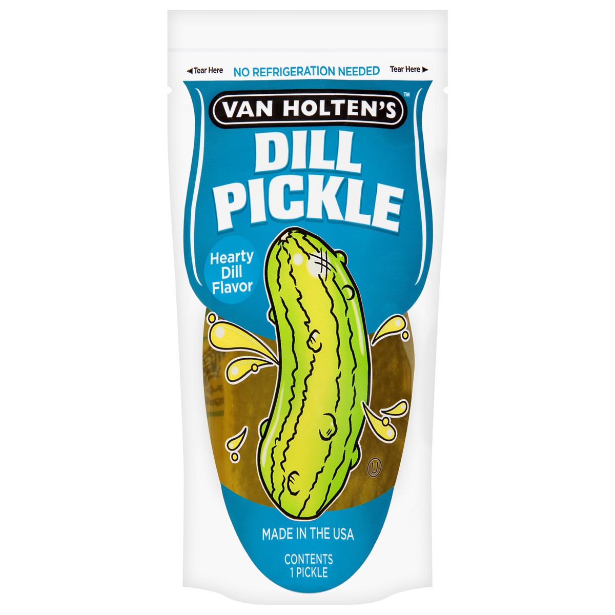 slide 11 of 13, Van Holten's Dill Flavored Pickle-in-a-Pouch 1 ea, 0.625 oz