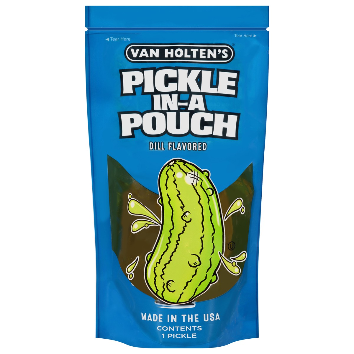 slide 1 of 13, Van Holten's Dill Flavored Pickle-in-a-Pouch 1 ea, 0.625 oz