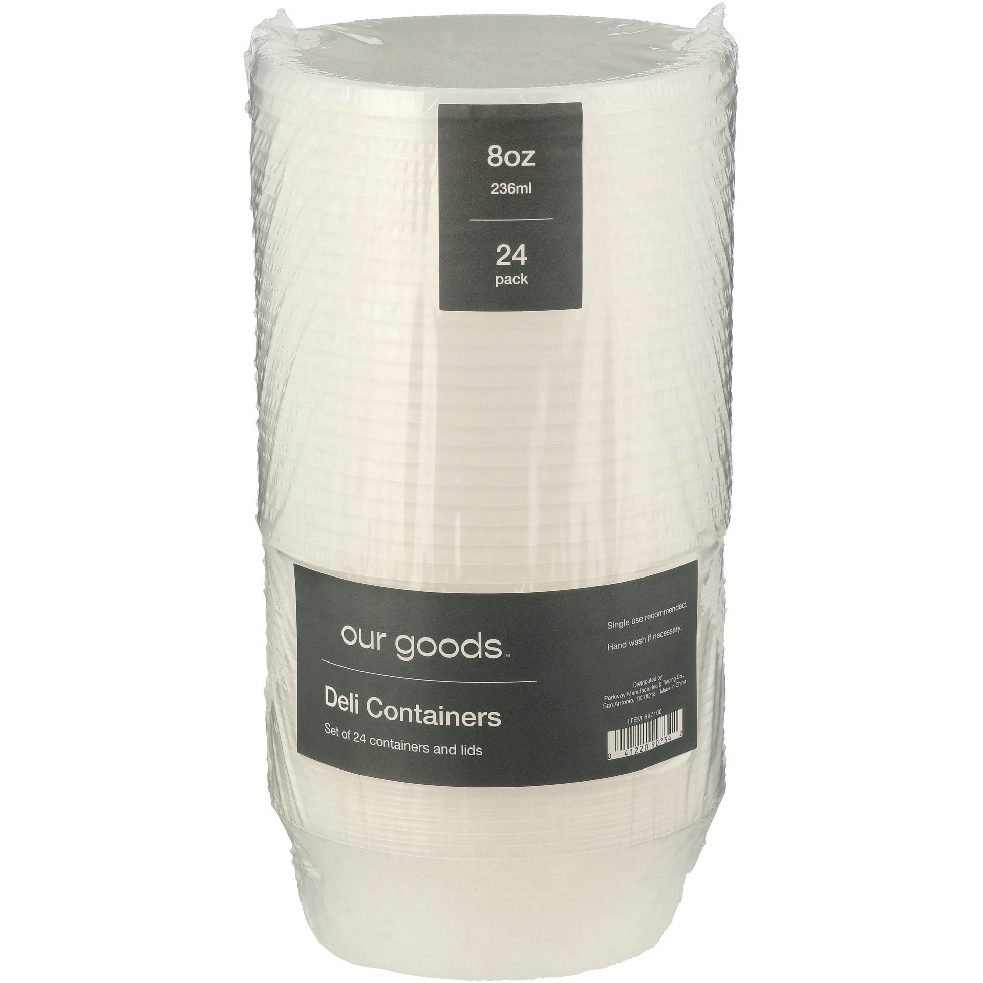 slide 1 of 1, our goods Deli Containers with Lids, 24 Pk, 24 ct