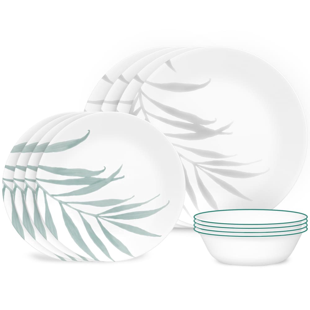 slide 1 of 1, Corelle Solar Print 12 Piece Dinnerware Set, 12 ct