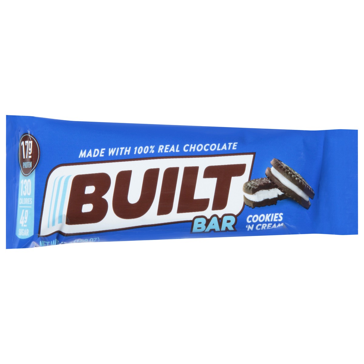slide 5 of 9, Built Cookies 'N Cream Bar 1.69 oz, 1.69 oz