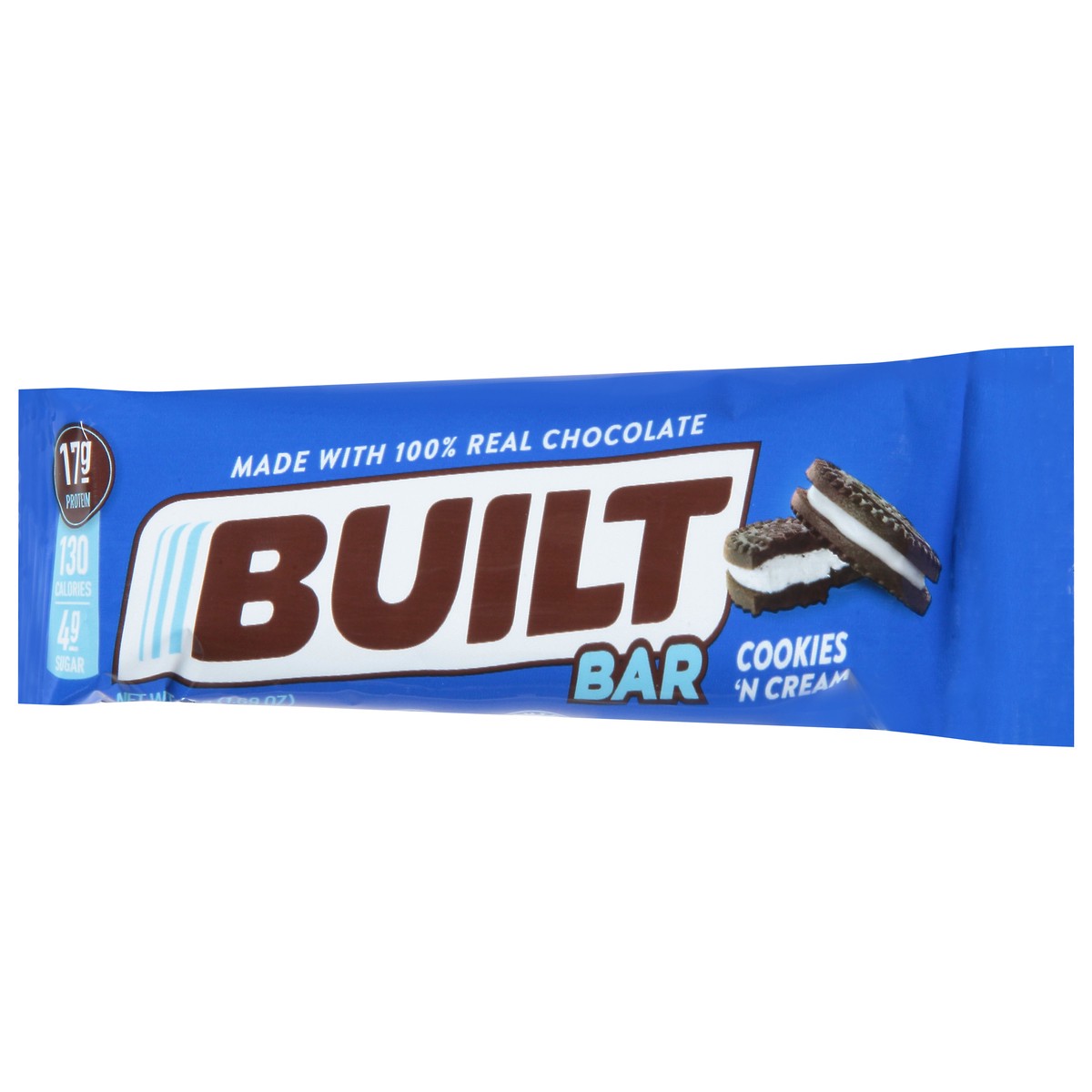 slide 2 of 9, Built Cookies 'N Cream Bar 1.69 oz, 1.69 oz