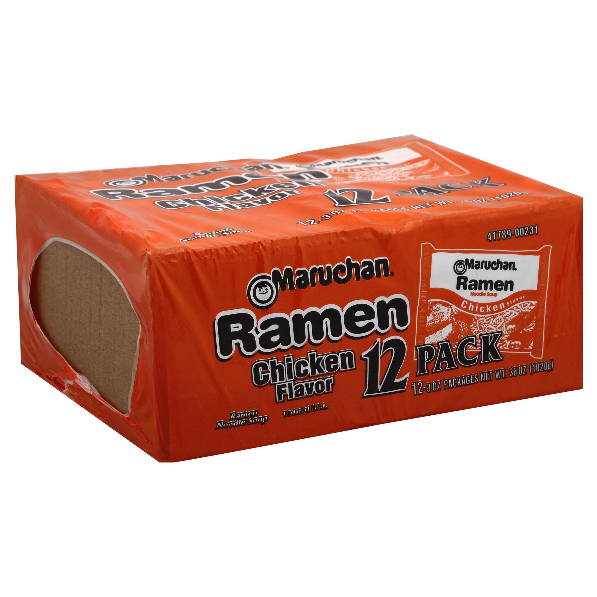 slide 1 of 9, Maruchan Chicken Flavor Ramen Noodle Soup 12 - 3 oz Packages, 12 ct