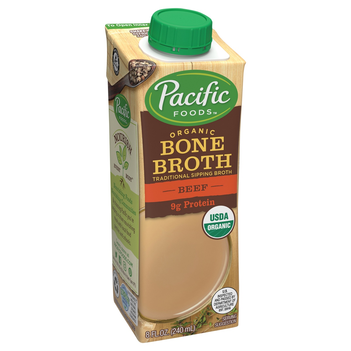 slide 2 of 11, Pacific Foods Organic Beef Bone Broth, 8 oz