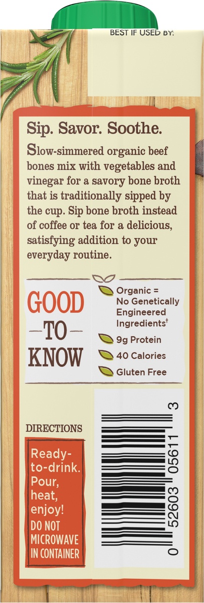 slide 10 of 11, Pacific Foods Organic Beef Bone Broth, 8 oz