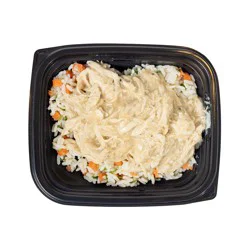 ENTREE GREGS CROCK POT CHICKEN OVER RICE SINGLE SERVE