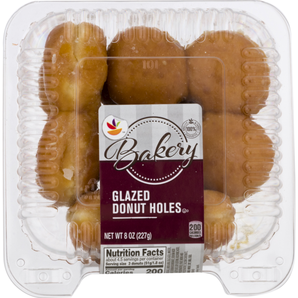 slide 1 of 1, Bakery Glazed Donut Holes, 8 oz