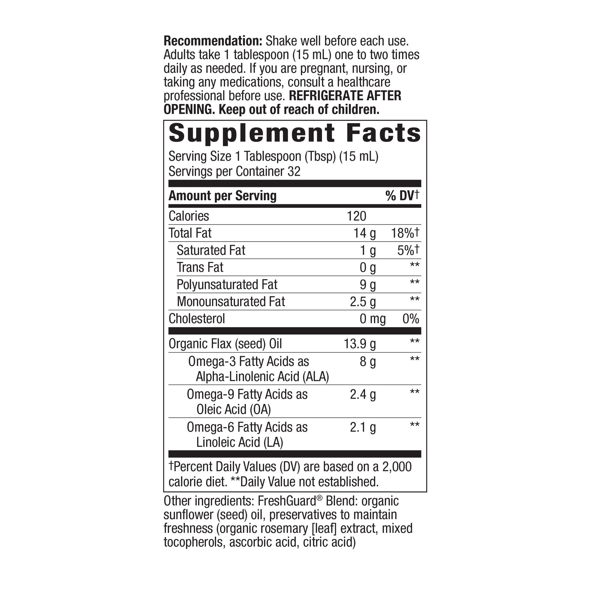 slide 3 of 4, Nature's Way Organic Flax Oil, 16 fl oz